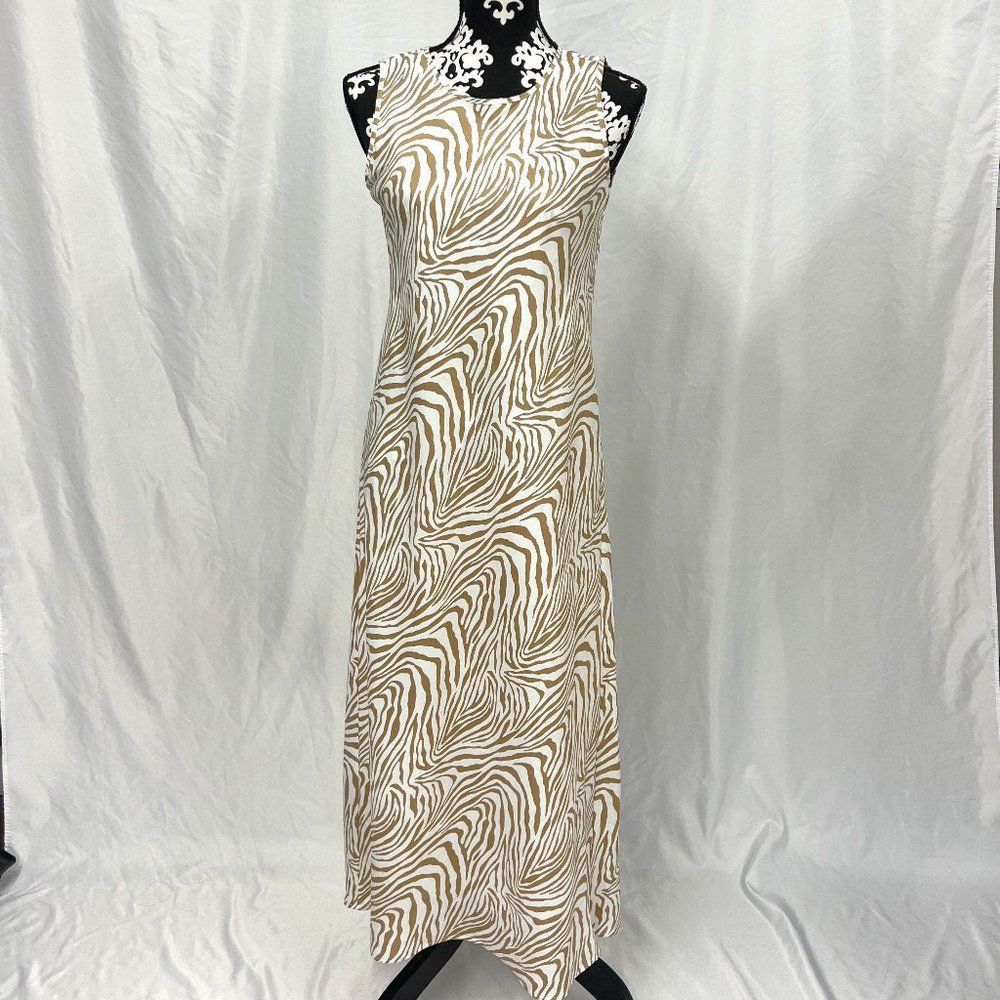 Banana Republic Zebra Print Midi/Maxi Dress